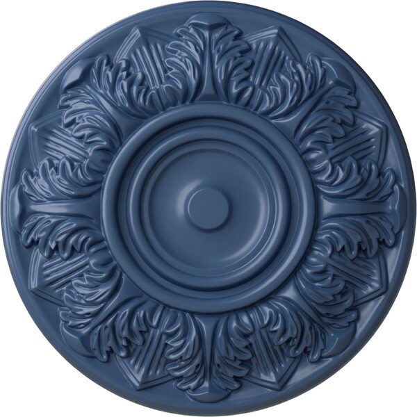 Ekena Millwork Whitman Ceiling Medallion (For Canopies up to 3 3/4"), Hand-Painted Americana, 13"OD x 1 3/8"P CM13WHAMF - main